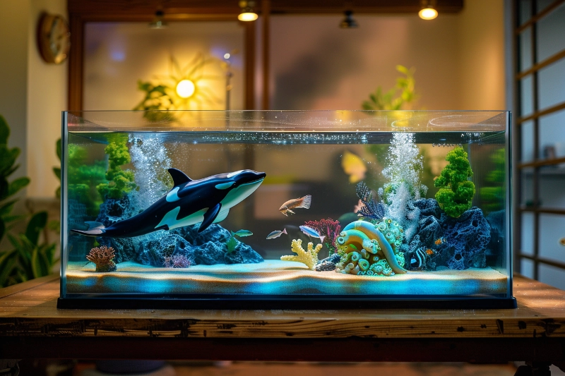 Aquarium mit einem Wal Osmoseanlage fürs Aquarium: Funktionsweise und worauf zu achten ist