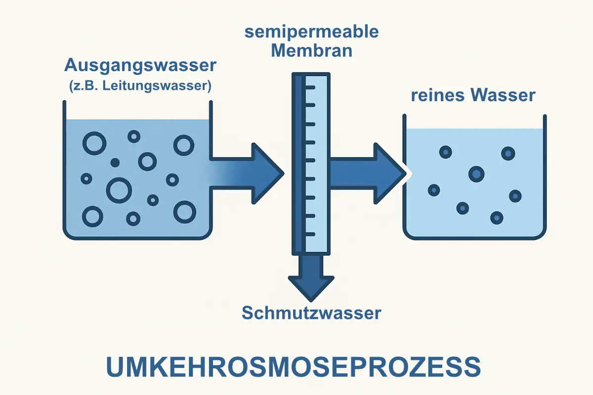 Schema der Umkehrosmose