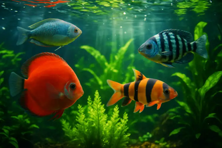 Kristallklares Wasser lässt Pflanzen und Fische erstrahlen.