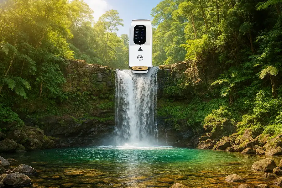 Emino Wasserbar am Wasserfall trinkwasser osmoseanlage