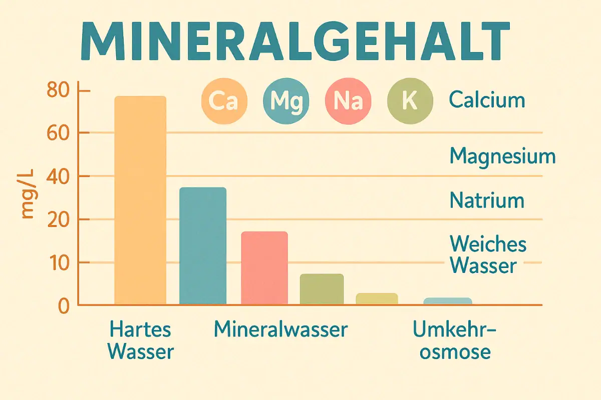 Vergleich Mineralgehalt im Wasser, Elektrolyte Bedeutung im Trinkwasser
